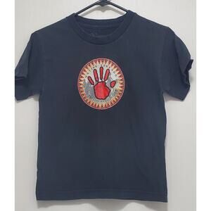 Native Threads Brand Youth Kids T-shirt Size Small Black With Printed Design